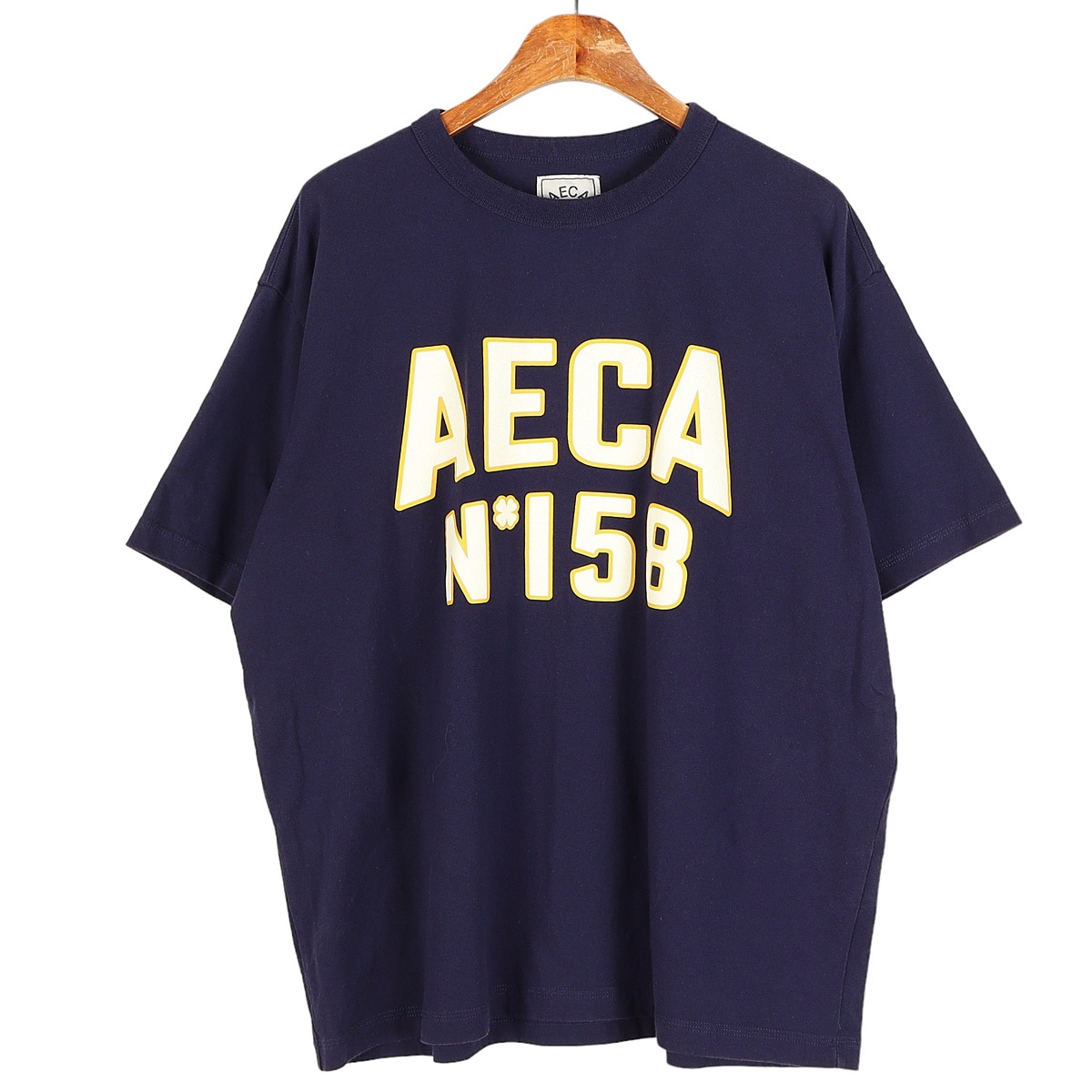 에이카화이트(AECA WHITE) 네이비 반팔 티셔츠 / M