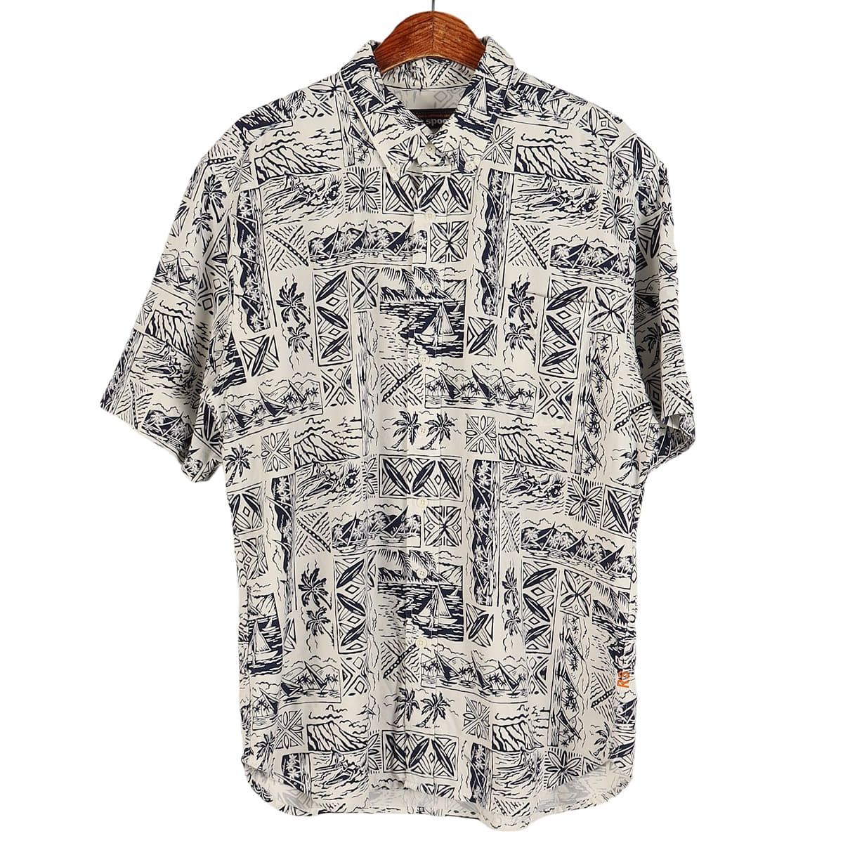 레인스푸너(REYN SPOONER) 하와이안 반팔 셔츠 / XL