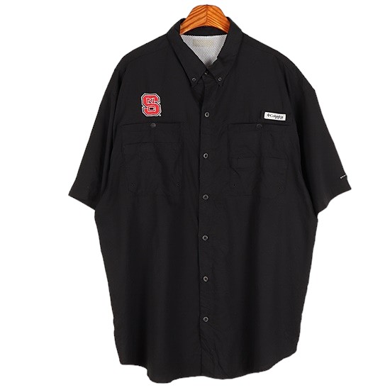 컬럼비아(COLUMBIA) 블랙 PFG피싱 반팔 셔츠 / XL