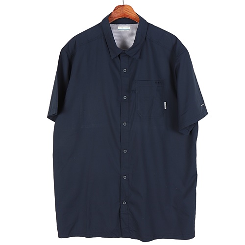 컬럼비아(COLUMBIA) PFG 네이비 반팔 셔츠 / XL