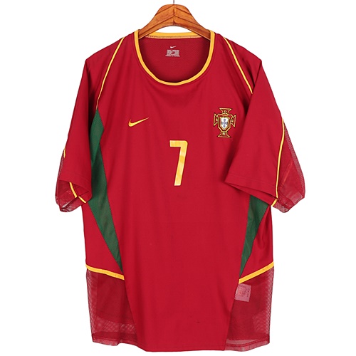 나이키(NIKE) 2002 포르투갈 국대 루이스 피구 듀얼레이어 선수용 사커 유니폼 / 105