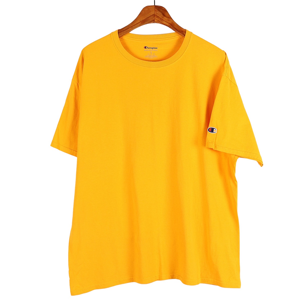 챔피온(CHAMPION) 옐로우 반팔 티셔츠 / XL