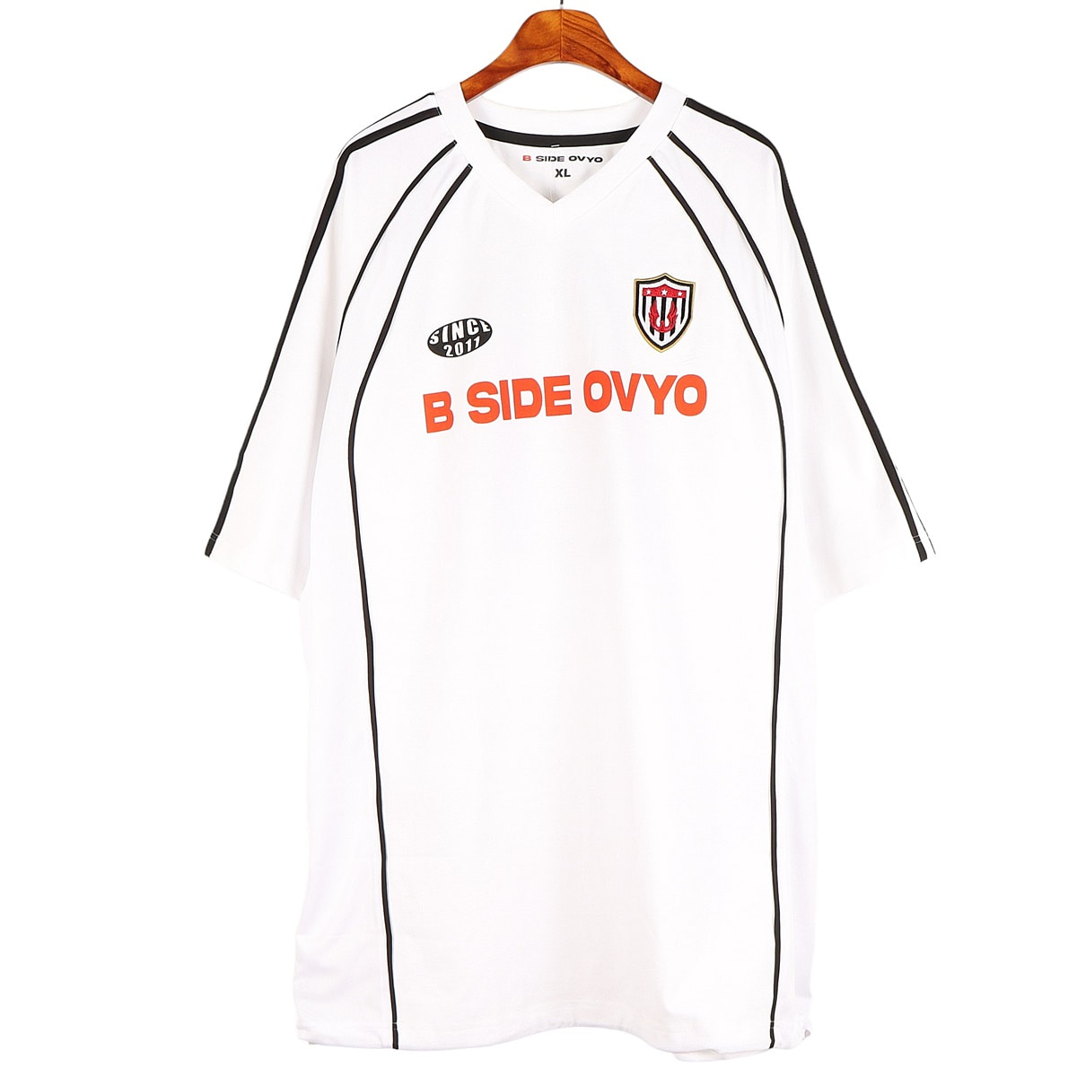 오비오(OVYO) ORANGE 오버핏 반팔 티셔츠 / XL