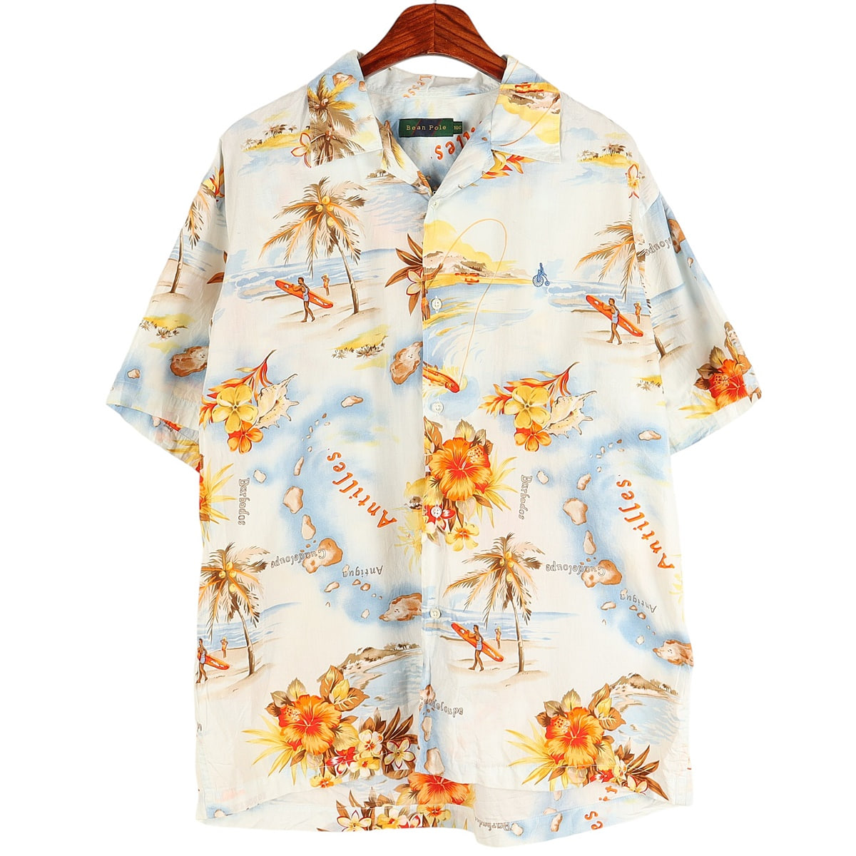 빈폴(BEANPOLE) 하와이안 반팔 셔츠 / 100