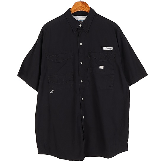 컬럼비아(COLUMBIA) 블랙 PFG 피싱 반팔 셔츠 / M
