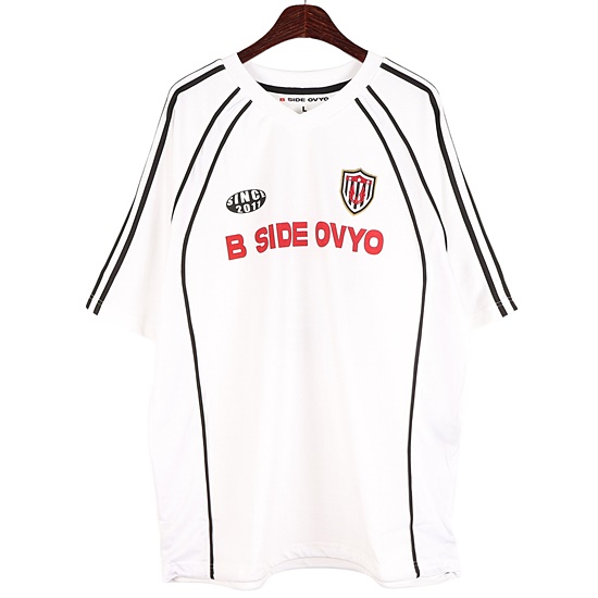 오비오(OVYO) RED 오버핏 반팔 티셔츠 / L